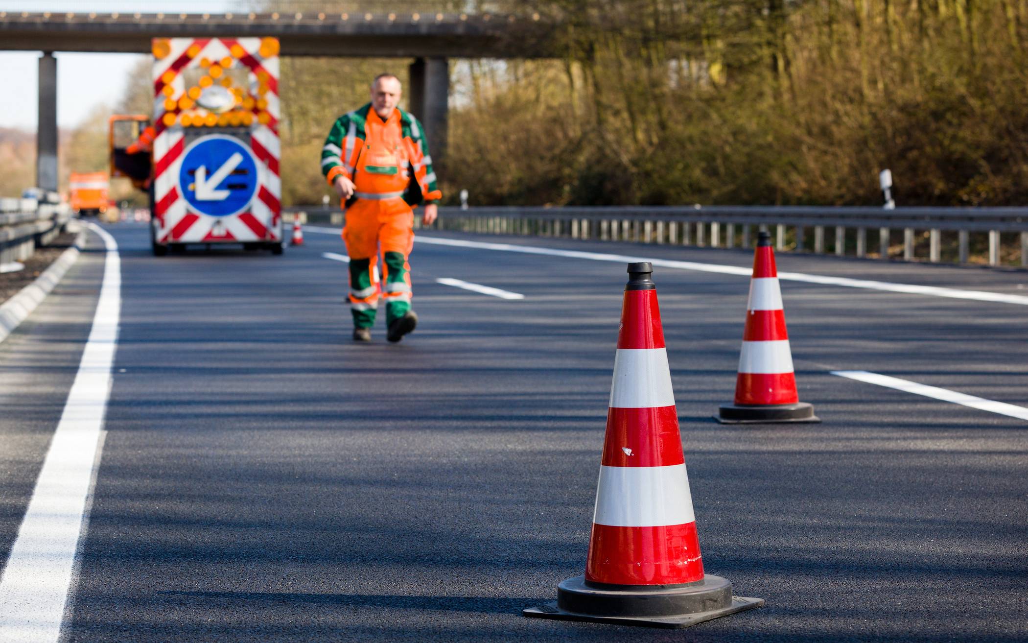 Sperrungen im Autobahnkreuz Hilden