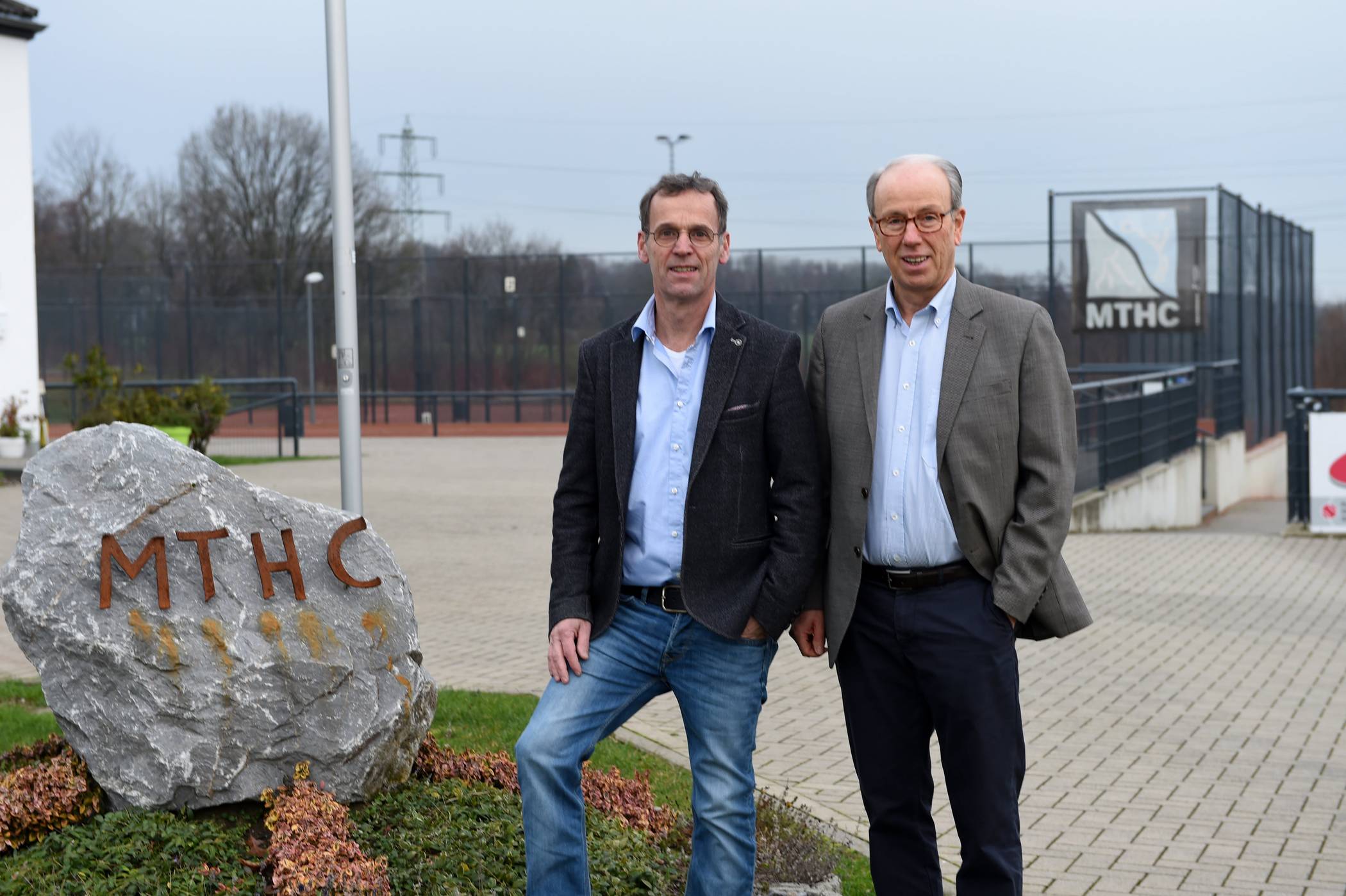 Der Vorsitzende des MTHC Frank Heinrichs und Finanzvorstand Ralf Andreas. 
