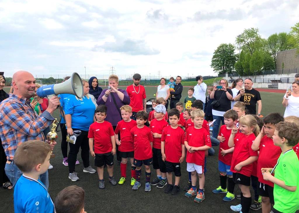 Fußballturnier der Kindergärten : Der Pokal geht erneut an die Händelstraße