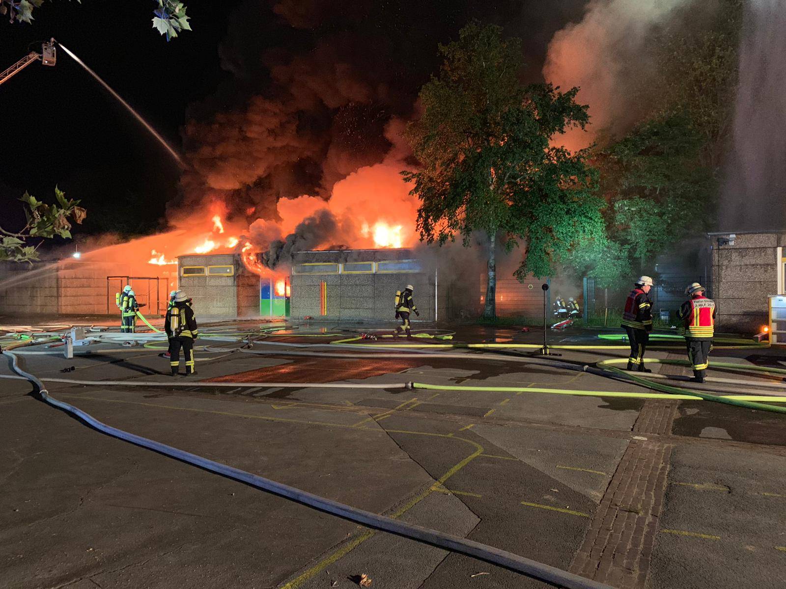 In Hochdahl brannten Schulen
