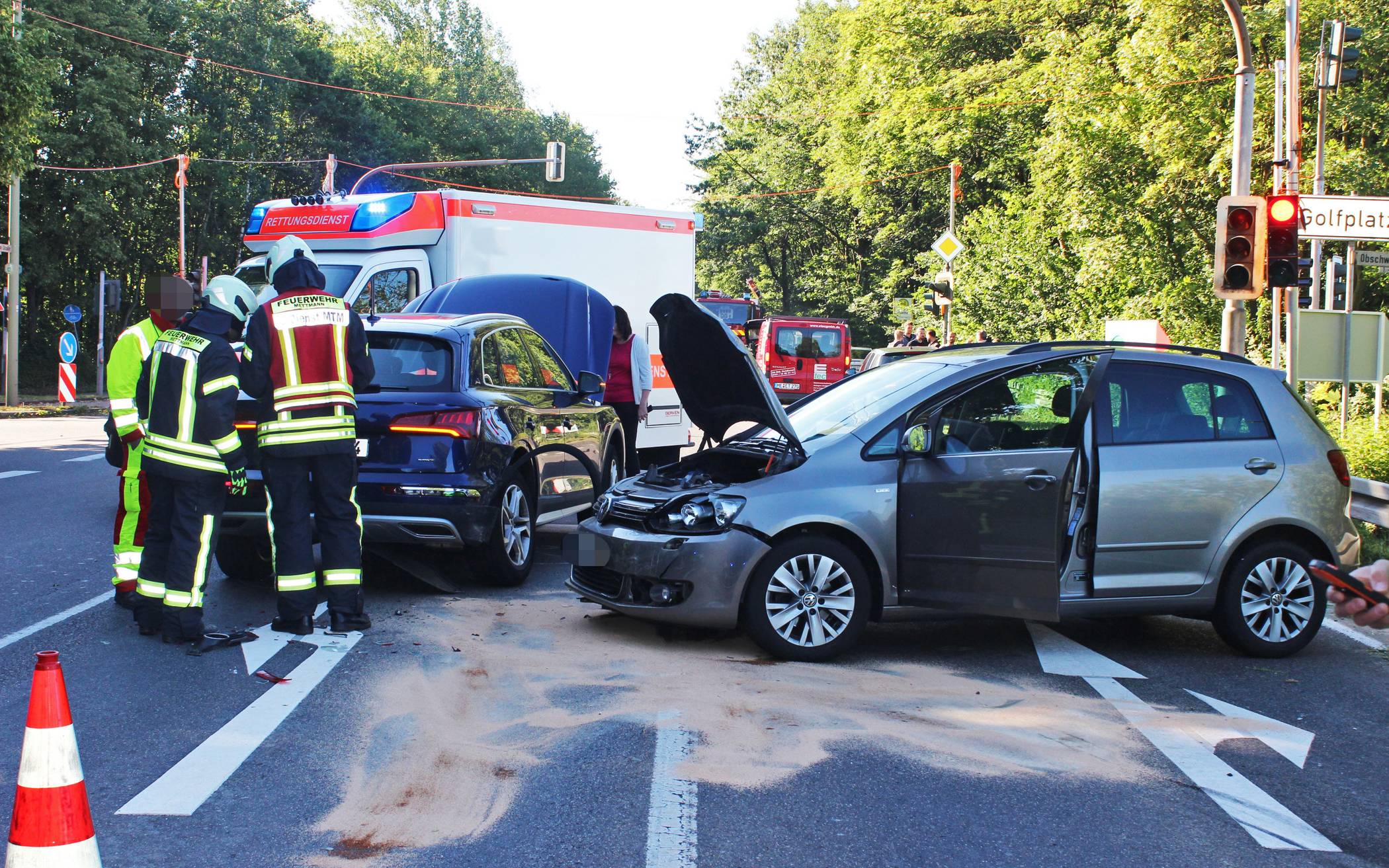 Unfall Mettmann Velberterin Meiersberger Straße Hoher Sachschaden