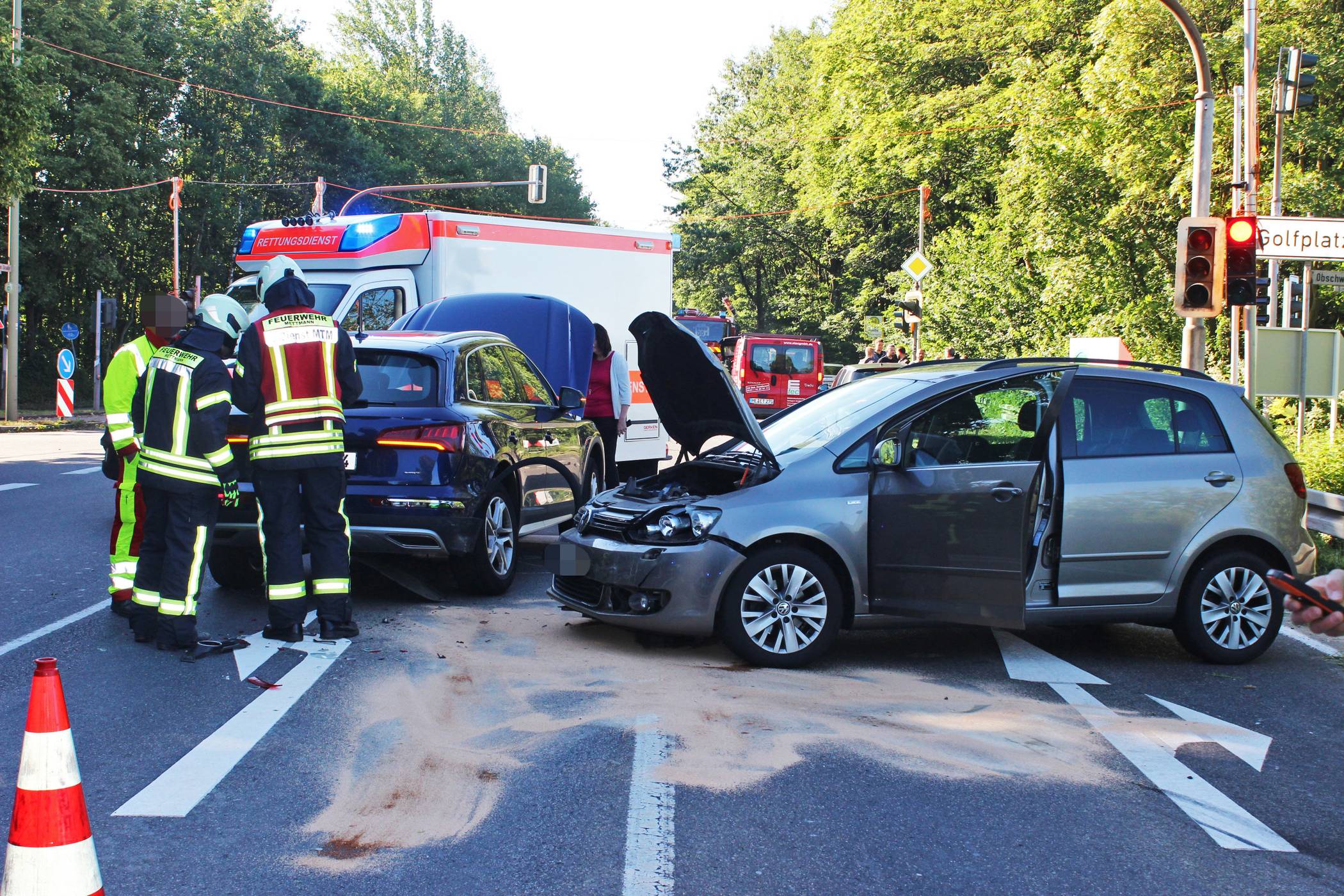 Unfall Mettmann Velberterin Meiersberger Straße Hoher Sachschaden