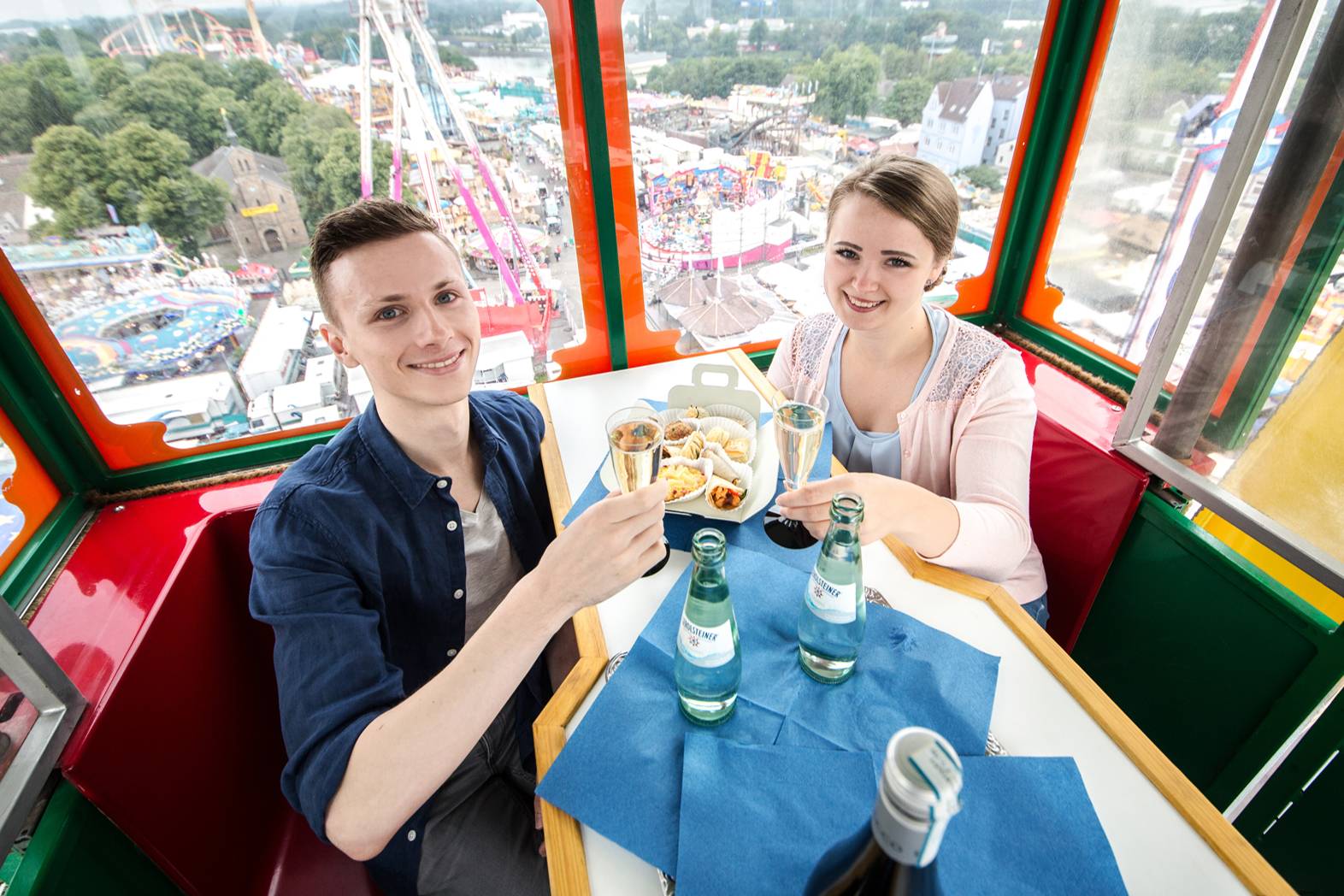 Ein besonderes Erlebnis: Picknick im Riesenrad.