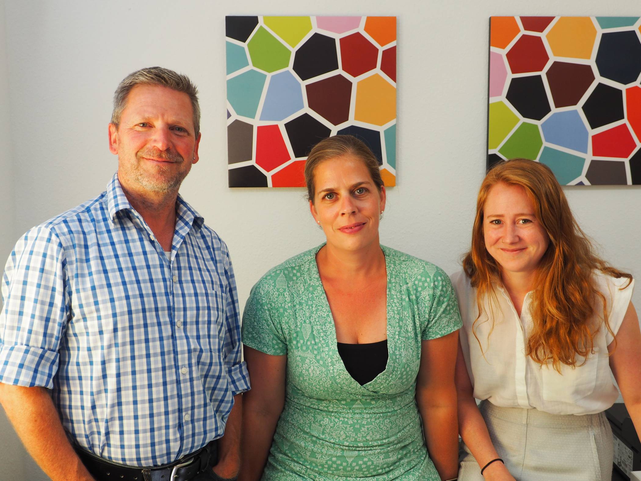  Beratungsstellenleiter Andreas Müller, Assistentin Miriam Zenz und Sozialpädagogin Nora Dieks. 