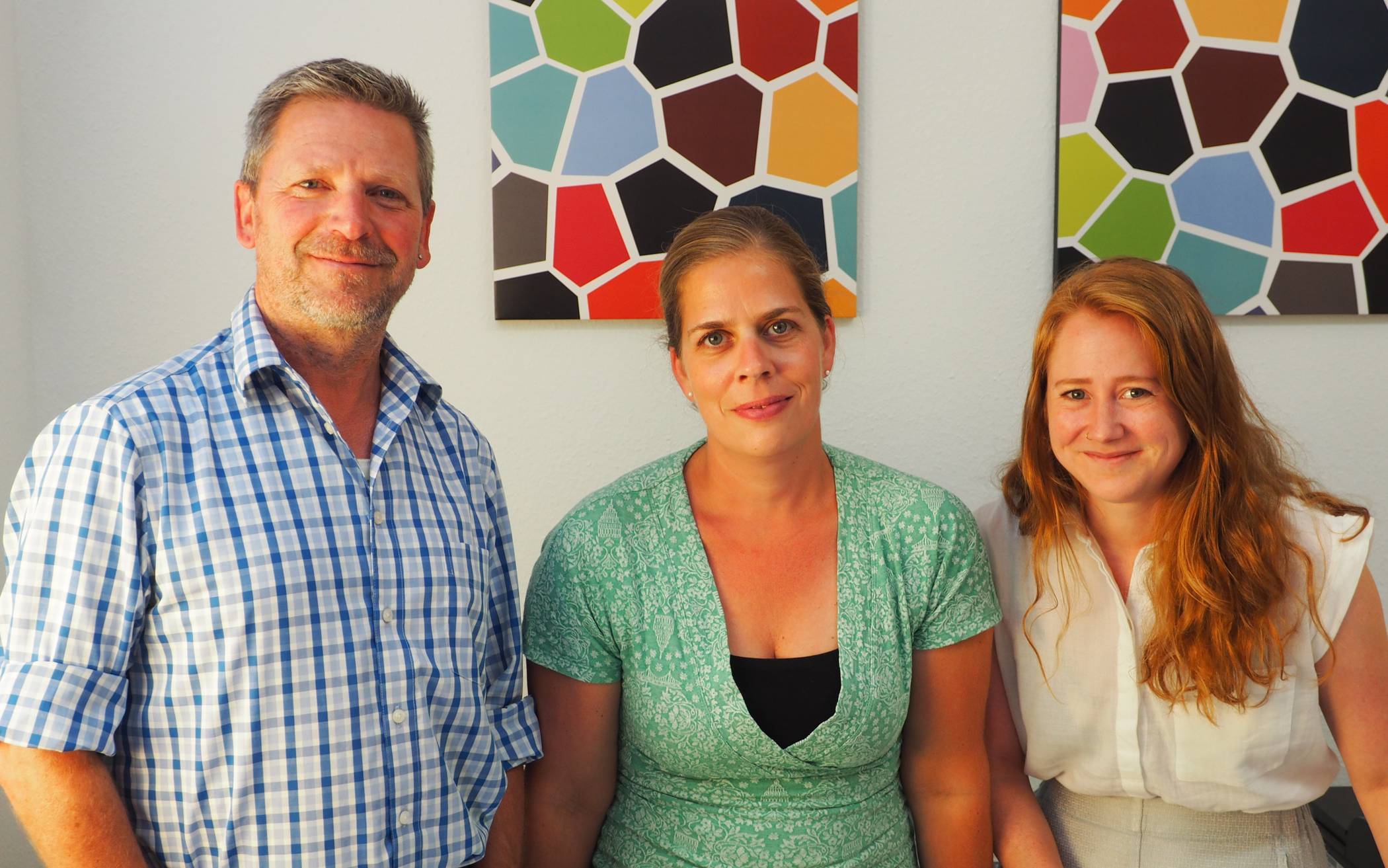  Beratungsstellenleiter Andreas Müller, Assistentin Miriam Zenz und Sozialpädagogin Nora Dieks. 