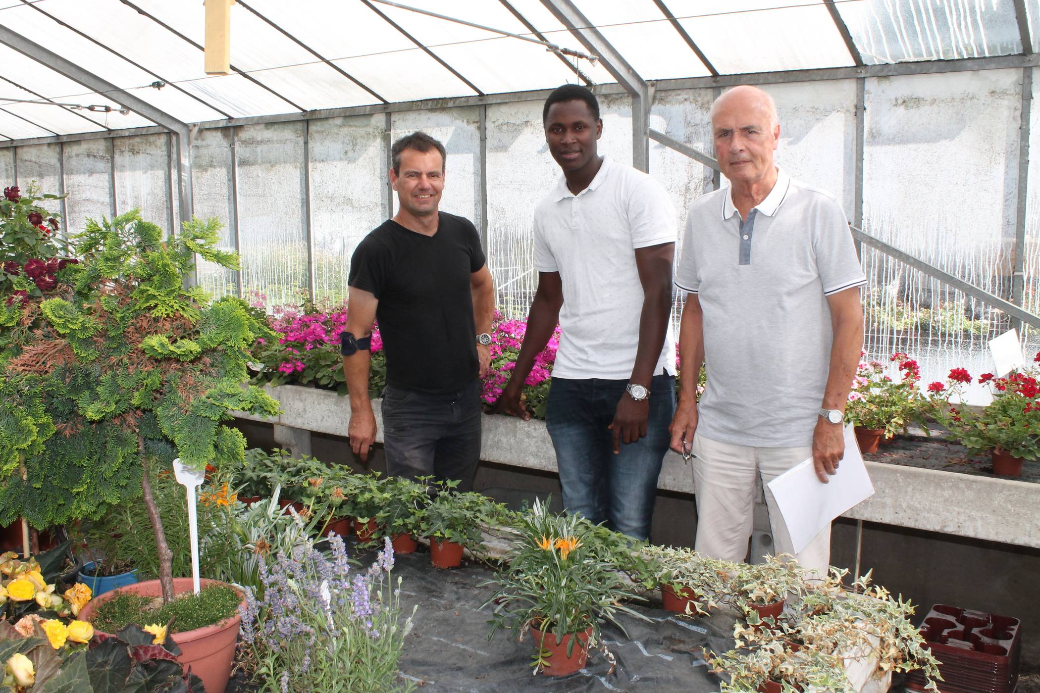  Ingo Speck, Ibrahim Sow und Joachim Gottschalk wissen nicht mehr weiter. 
