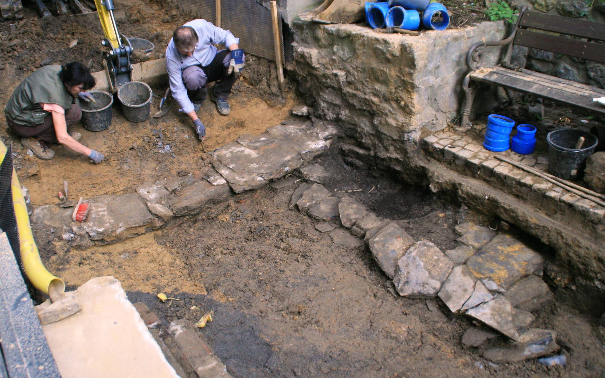  In der Orthsgasse wurden weitere historische Überreste gefunden. 