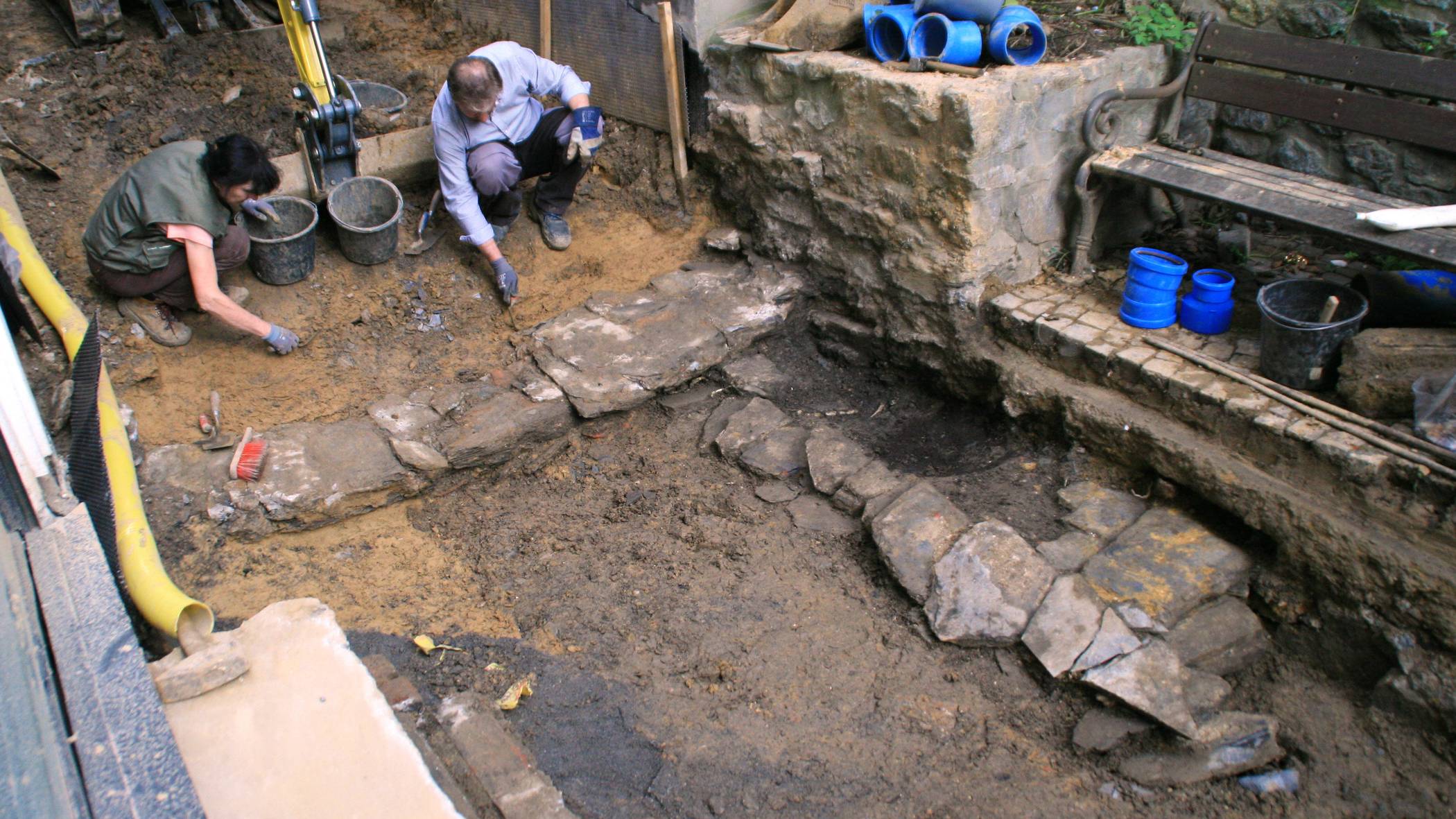  In der Orthsgasse wurden weitere historische Überreste gefunden. 
