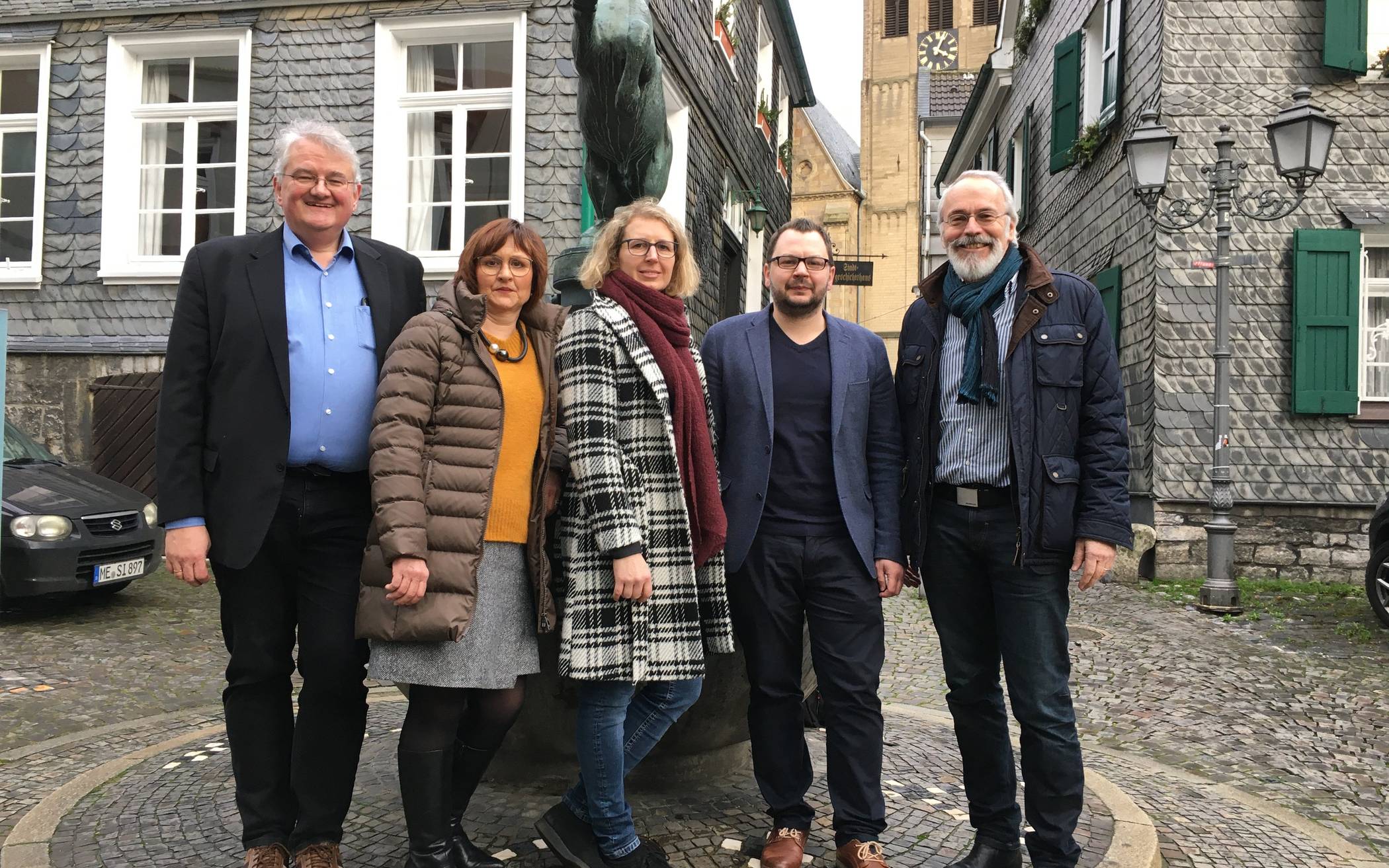  Dr. Richard Bley und Gabriele Hruschka (CDU) sowie Florian Peters und Heribert Klein (SPD) setzen auf Sandra Pietschmann (Mitte). 