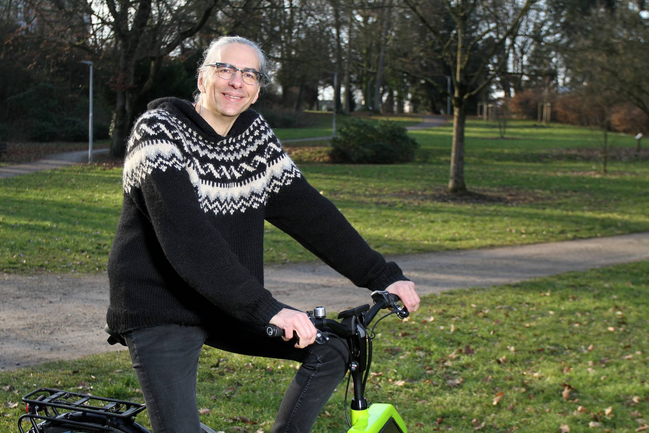  Nils Lessing setzt bei der Mobilität auf das Fahrrad. 