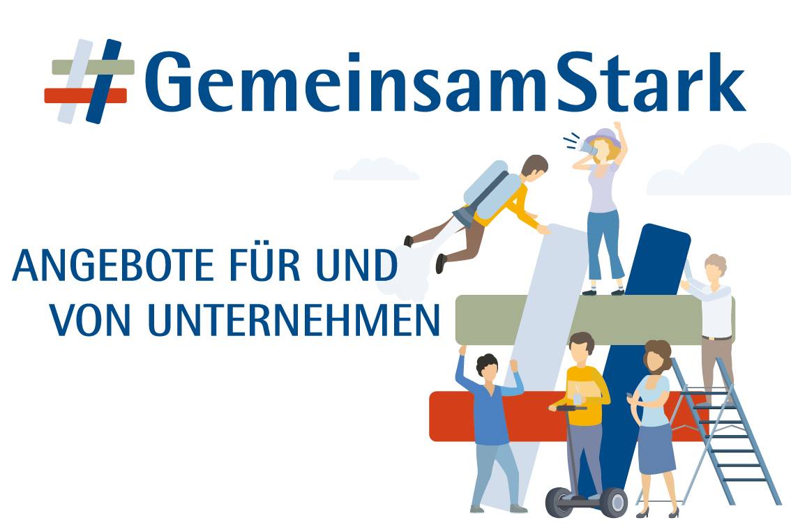 Angebote für und von Unternehmen: Neue IHK-Plattform: #GemeinsamStark 