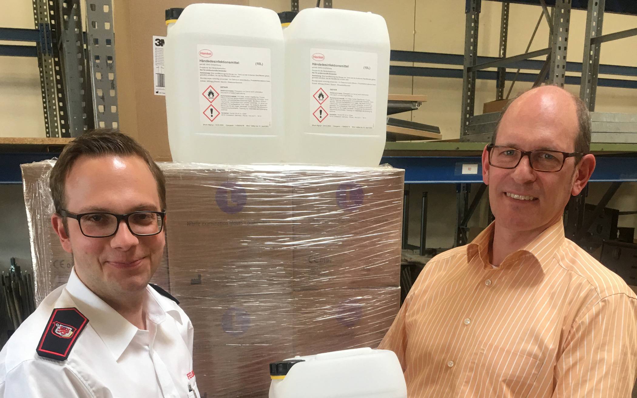 Henkel spendet 600 Liter Desinfektionsmittel