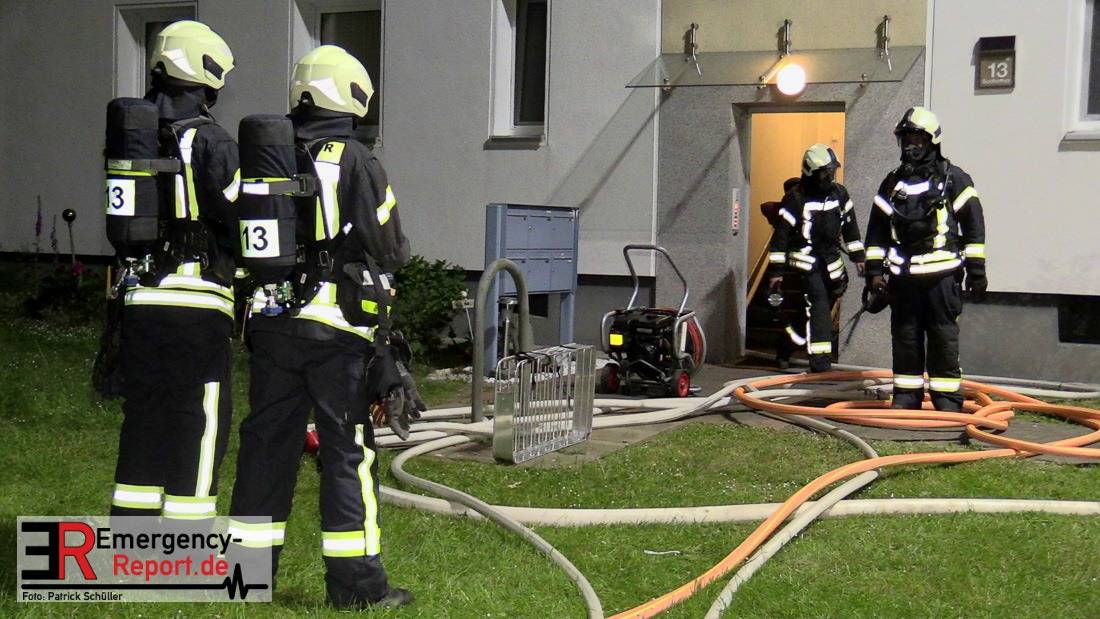 Feuer im Obergeschoss