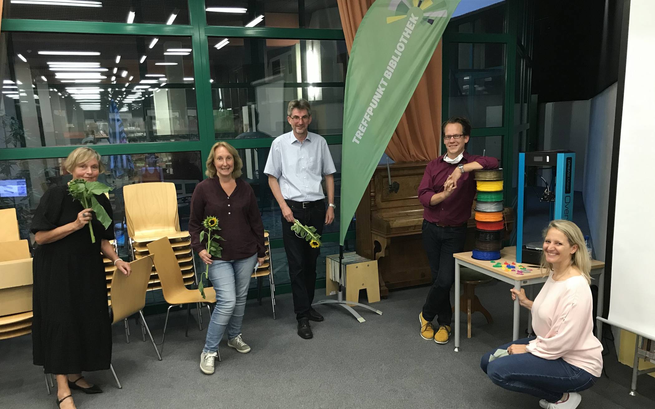  Der neue Vorstand des Freundeskreises der Stadtbibliothek Mettmann.    