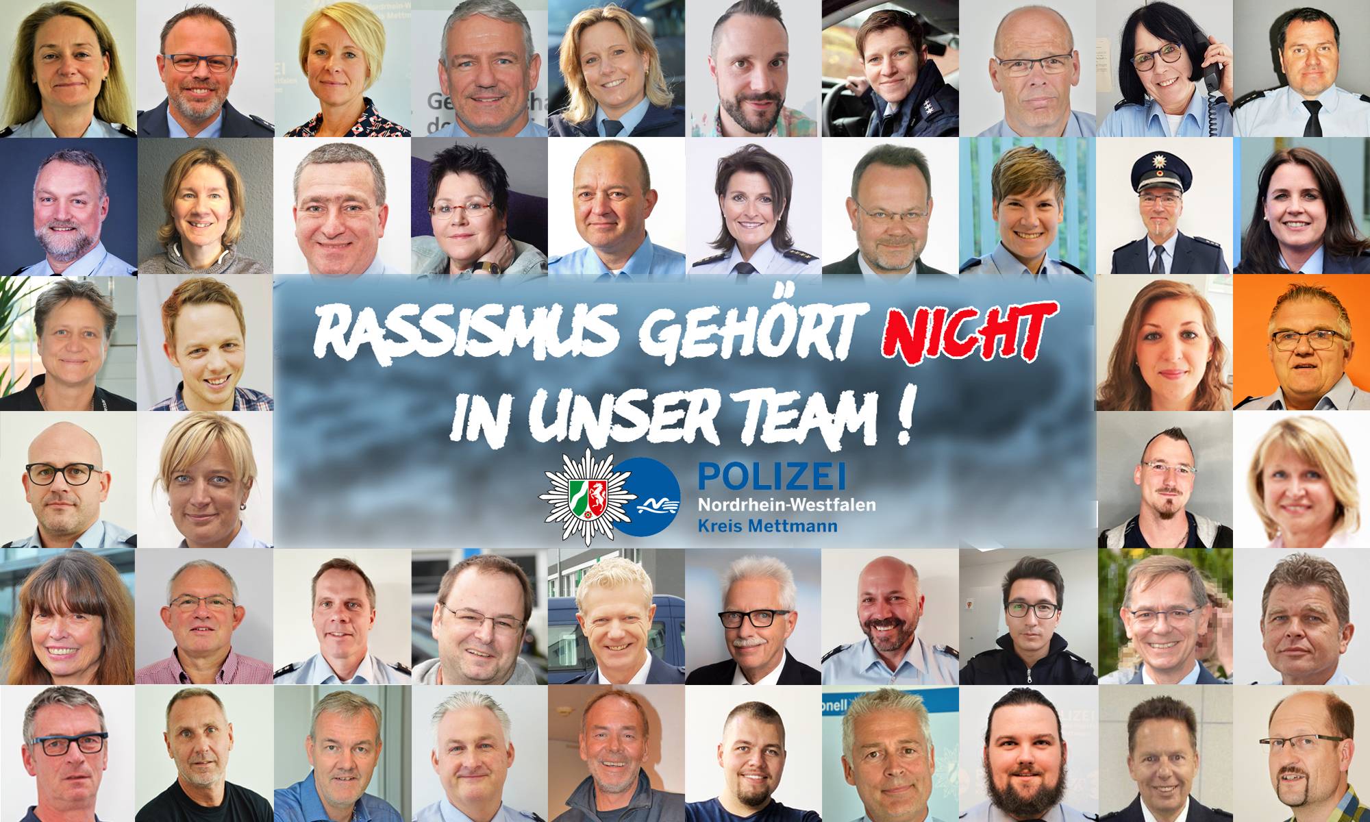  „Rassismus gehört nicht in unser Team“ lautet die Botschaft.  